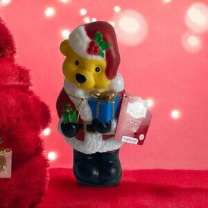Holiday Time Santa Bear with Presents 11" Tabletop Lighted LED Blow Mold NWT